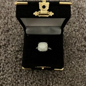 Pandora Sincerity Silver Mother of Pearl Ring